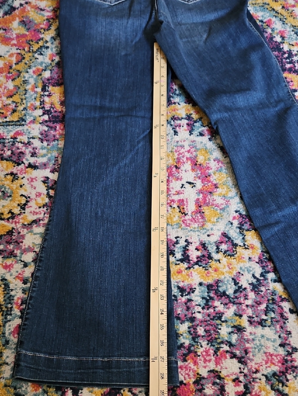 torrid Medium Blue High-Rise Button-Fly Flare Jeans Size 14S - Picture 4 of 6